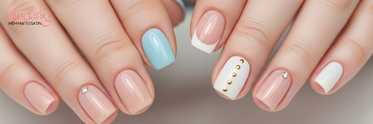 BST những mẫu nail đẹp đơn giản nhẹ nhàng xu hướng 2025