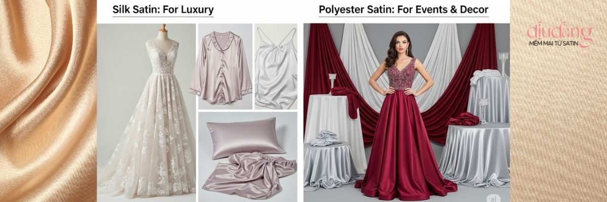 Phân biệt Lụa Satin