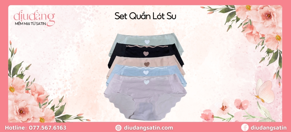 set quần lót su đúc không viền