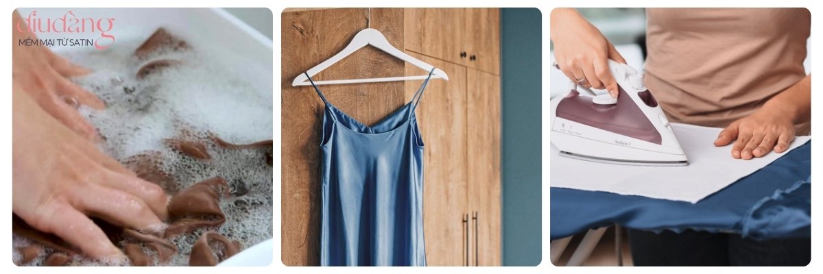 Bảo quản những mẫu váy ngủ đẹp nhất từ lụa satin bền lâu
