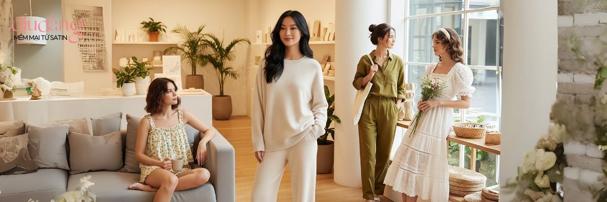 Cập nhật xu hướng mẫu bộ mặc nhà đẹp hot nhất 2025