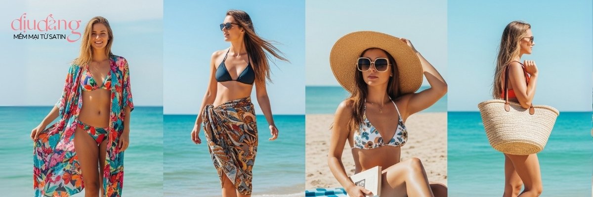 Phối đồ cùng mẫu bikini đi biển đẹp, nâng tầm phong cách nàng