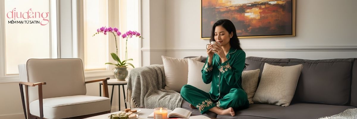 Vì sao nên có những mẫu bộ mặc nhà đẹp trong tủ đồ?